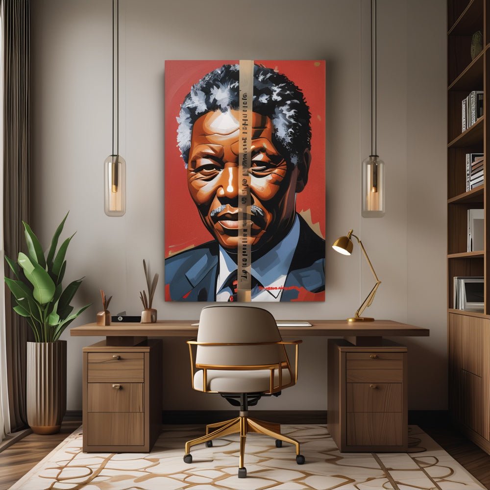 Toile "Nelson Mandela – Gagner ou apprendre" - Tableau Motivation - Mentset
