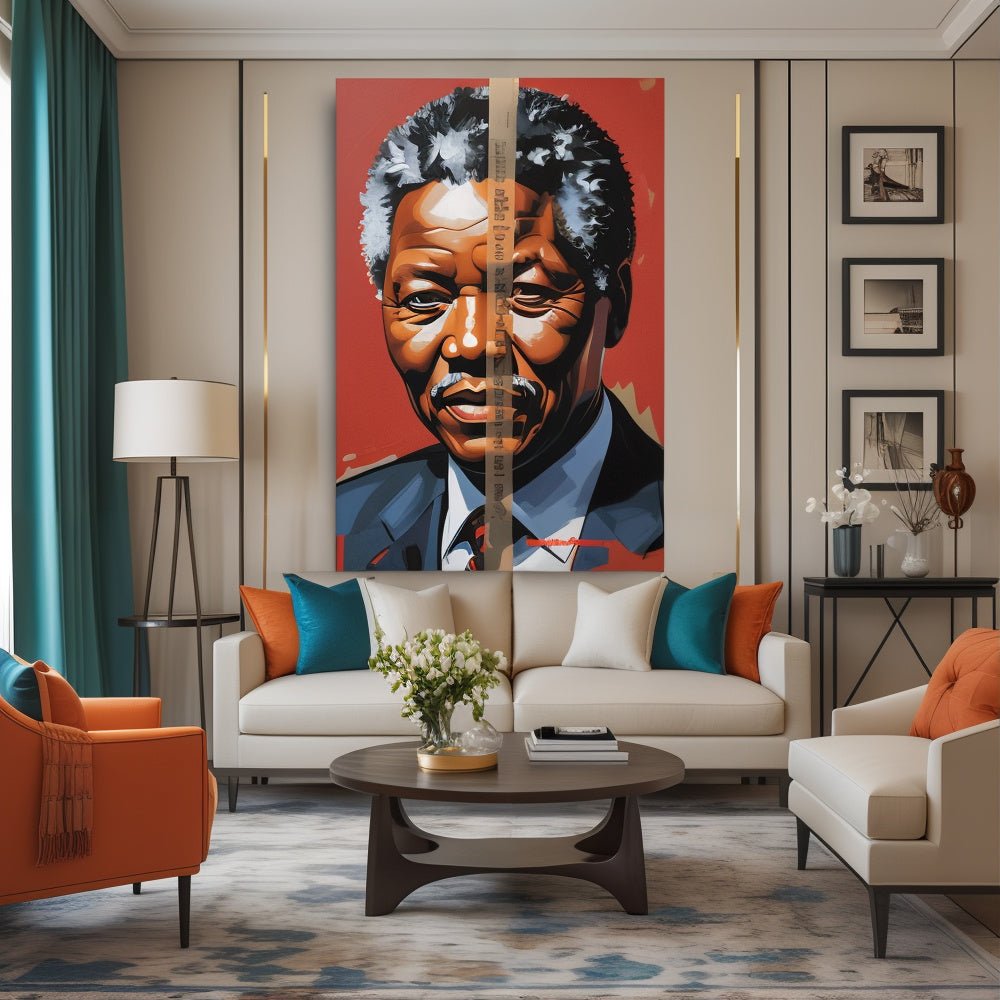 Toile "Nelson Mandela – Gagner ou apprendre" - Tableau Motivation - Mentset