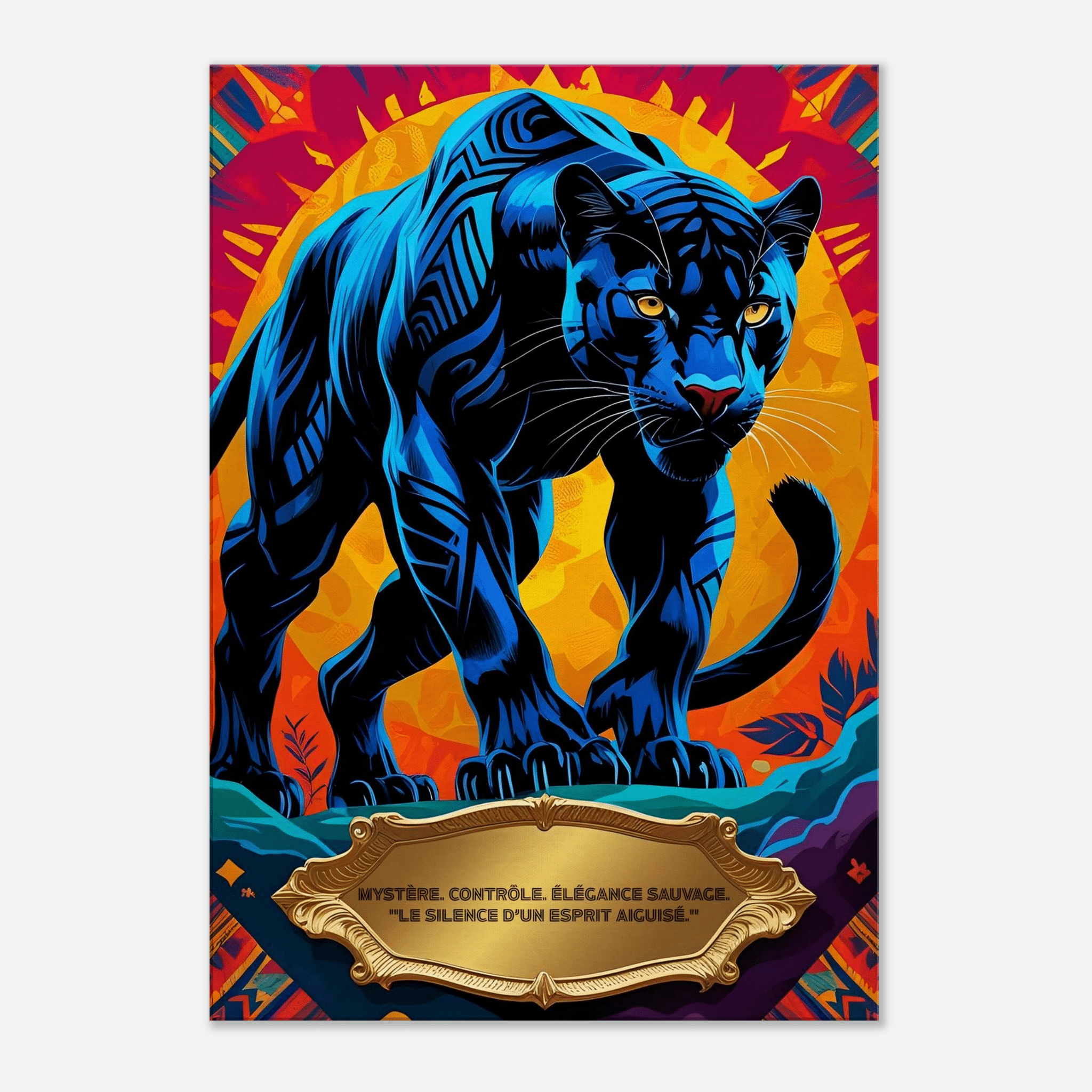 Toile panthère – maîtrise - Tableau Motivation - Mentset