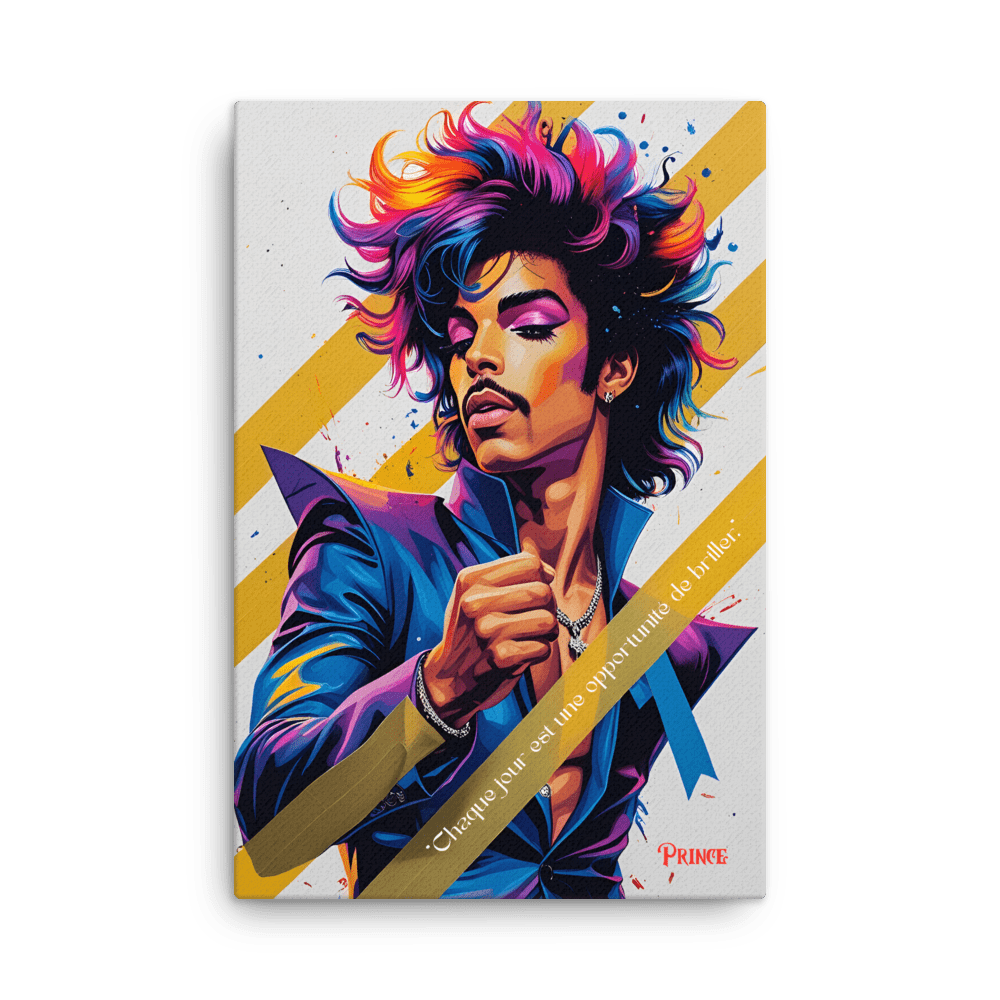 Toile "Prince – Briller chaque jour" - Tableau Motivation - Mentset