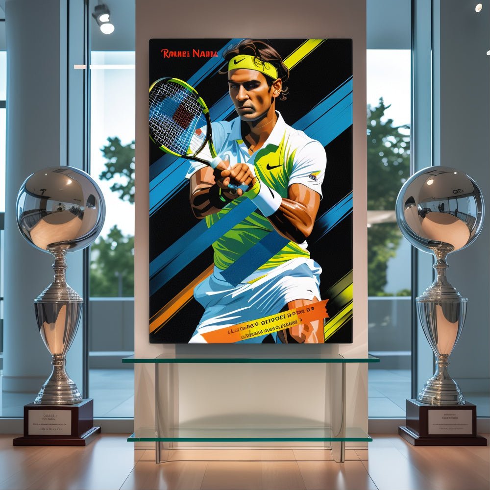 Toile "Rafael Nadal – Ne jamais céder" - Tableau Motivation - Mentset
