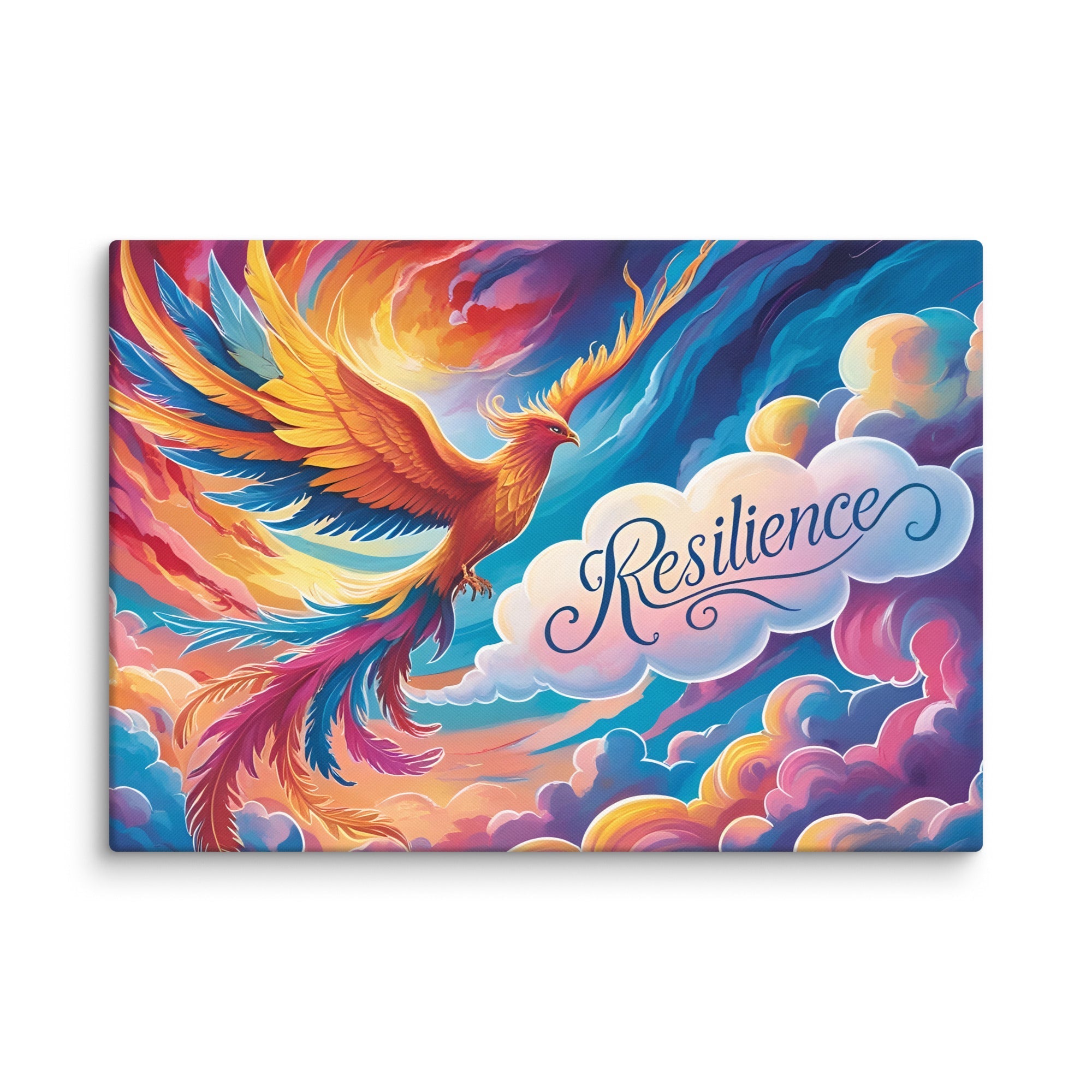 Toile “Résilience” – L’Art de Revenir Plus Fort - Tableau Motivation - Mentset