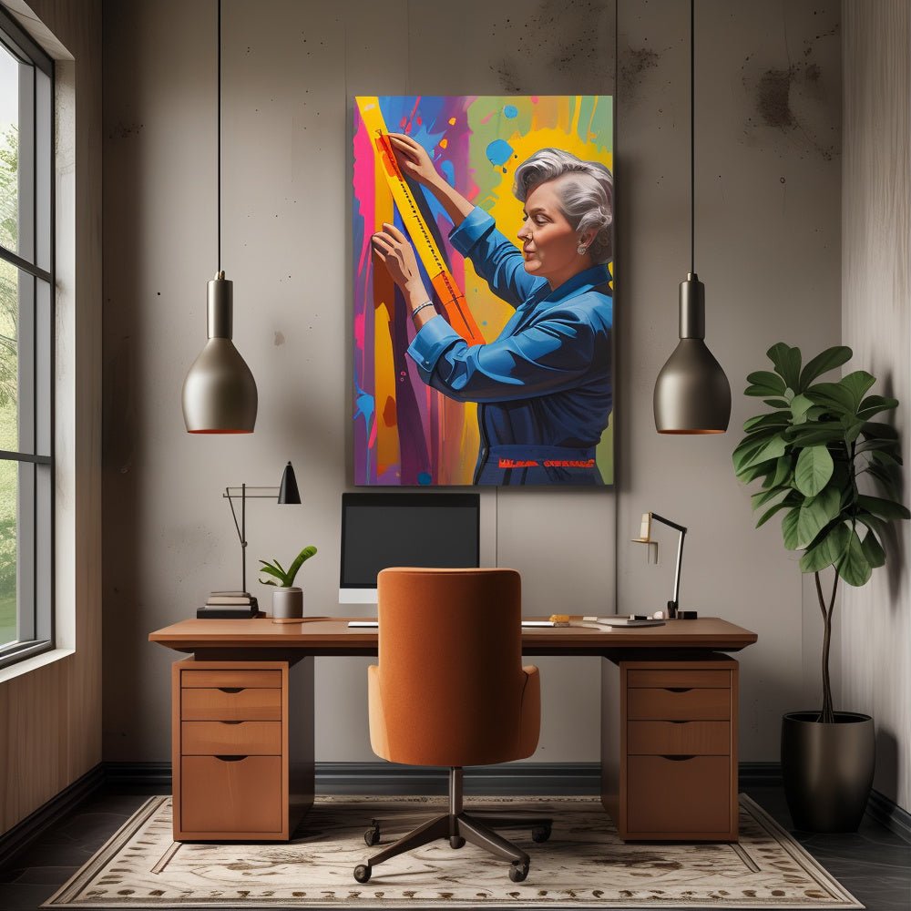 Toile "Simone de Beauvoir – Devenir soi - même" - Tableau Motivation - Mentset