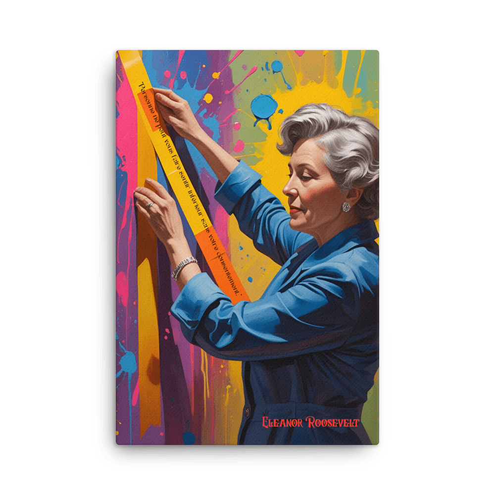 Toile "Simone de Beauvoir – Devenir soi - même" - Tableau Motivation - Mentset