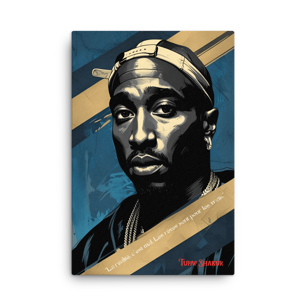 Toile "Tupac – Rêver pour survivre" - Tableau Motivation - Mentset